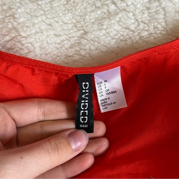 H&M orange long sleeve top size small - Picture 3 of 3